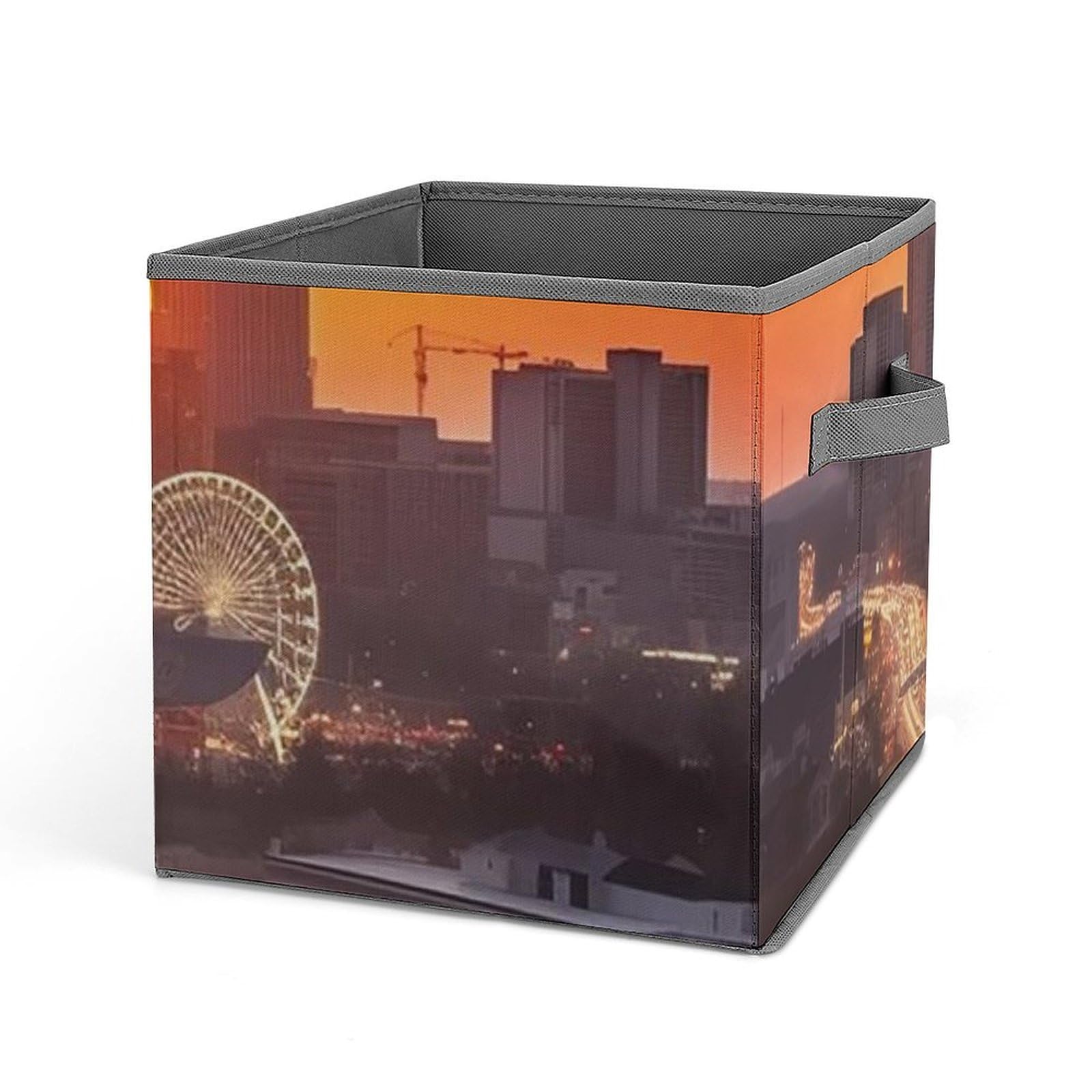 Boîte de rangement pliante Atlanta City pour organiser les jouets et vêtements