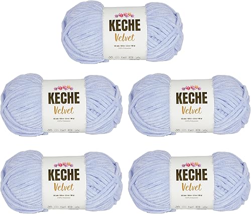 Vista 34 de Hilo de terciopelo Keche para crochet, suave chenilla voluminosa para bebé, manta Amigurumi, 100 gr (121 m) - Turquesa