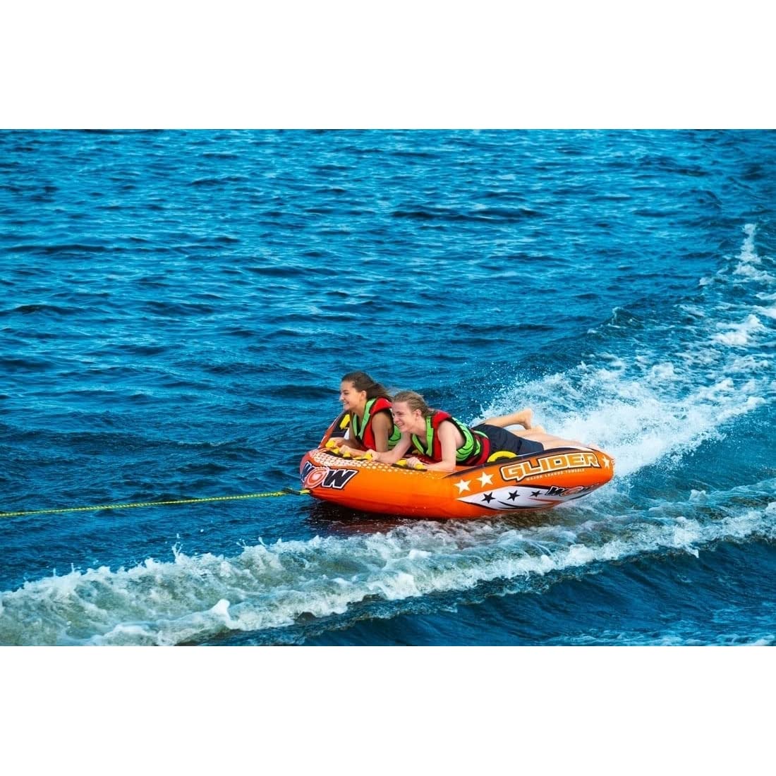 Wow Glider 2P remolcable con Asiento Flexible, Multicolor, Grande