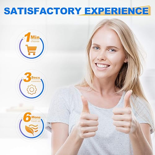 Miniatura 8 de GOLDEN ICEPURE W10311524 Reemplazo del filtro de aire para refrigerador Whirlpool W10335147, W103151, W10335147A, W10315189, 1876318, 2319303,