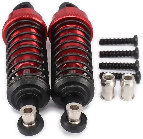Miniatura 4 de Kits de amortiguadores delanteros y traseros para 1/18 RC Wltoys A959 A969 A979 K929 Piezas Buggy Truck Rally Car Upgrades (rojo)