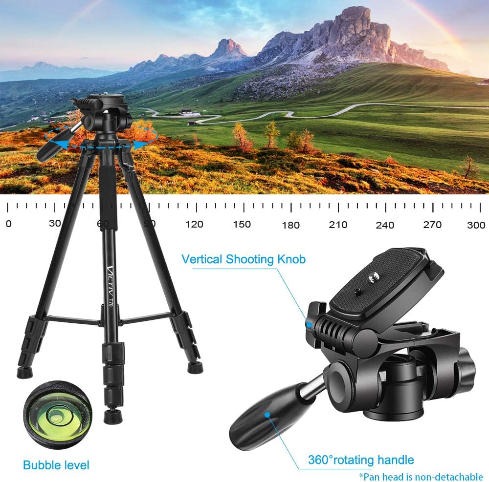 Victiv T70 Tripod Pan Head Controls