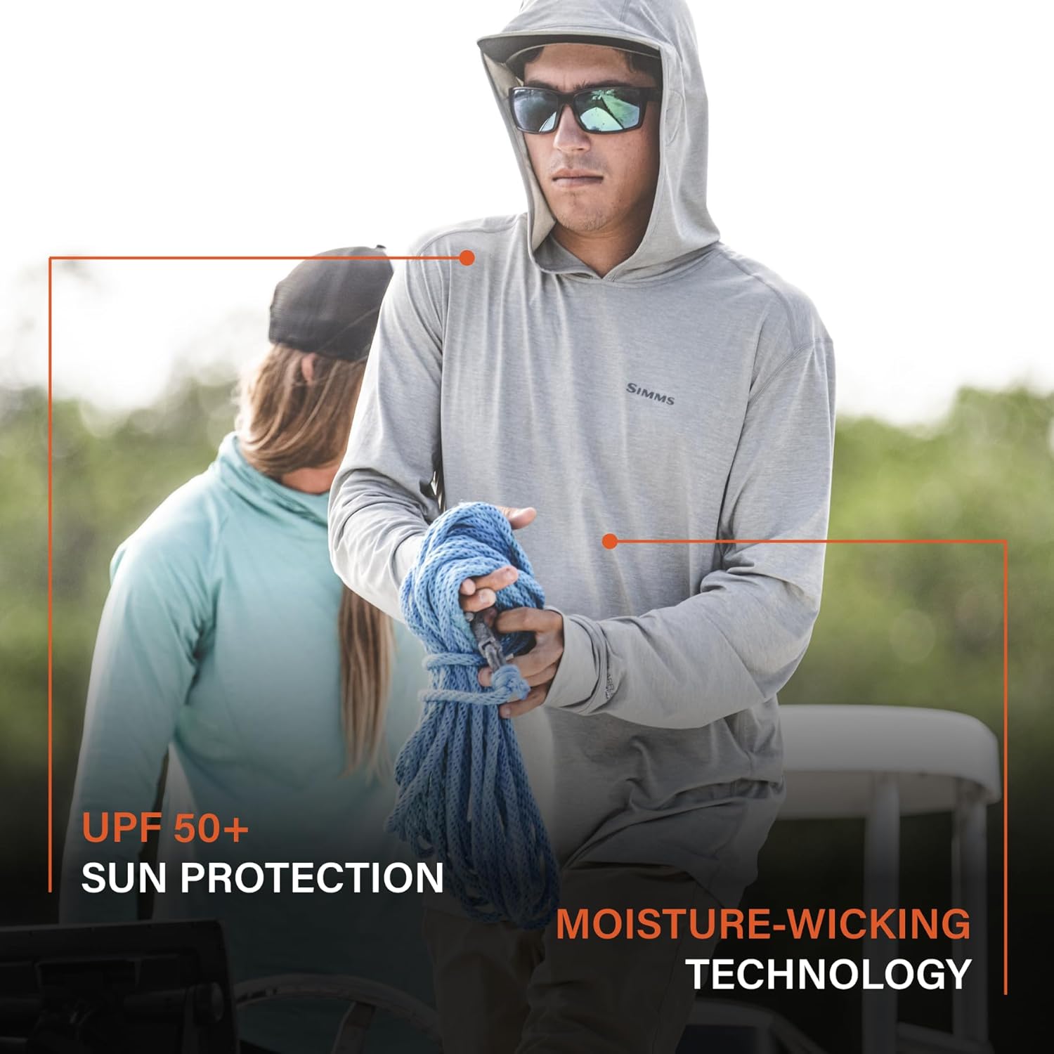 Simms Fishing Products Men's Big Sky Vented Fishing Shirt, Long Sleeve 50+ UPF Top - Image 4