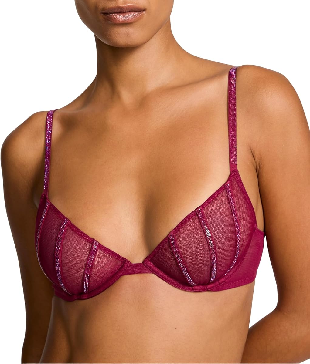 Victoria's Secret Fashion Show '24 Women's Sheer Shine Low-Cut Demi Bra (32B-38D)