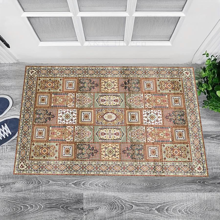 Tapis vintage multicolore pour réchauffer l'ambiance du salon