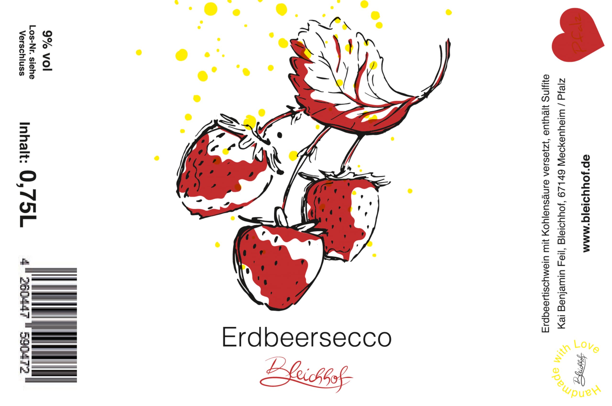 BLEICHHOF® Erdbeersecco 9,0% vol. (6x0,75l)