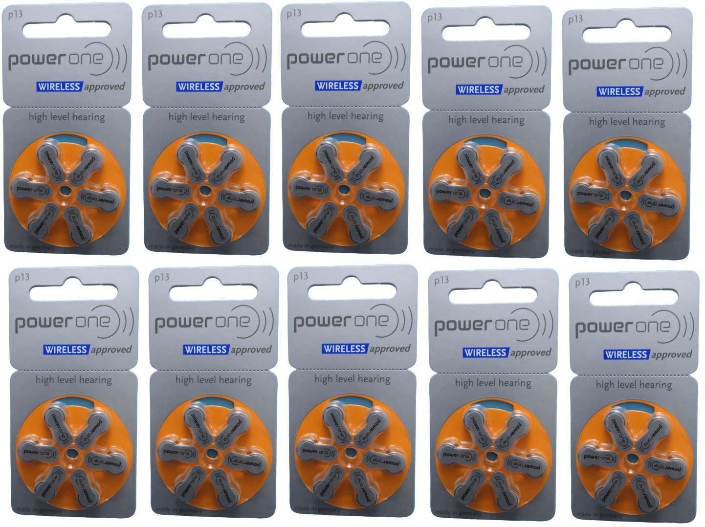 Power One P13 Hearing Aid Battery (6X10 Pack) 60 Pcs (B07G815TGC) Amazon Price History, Amazon Price Tracker