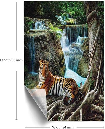 Miniatura 9 de Película de adherencia estática para ventana, diseño de lago, pintoresco de una canoa con paleta de madera en hierba cerca del agua, vegetación,