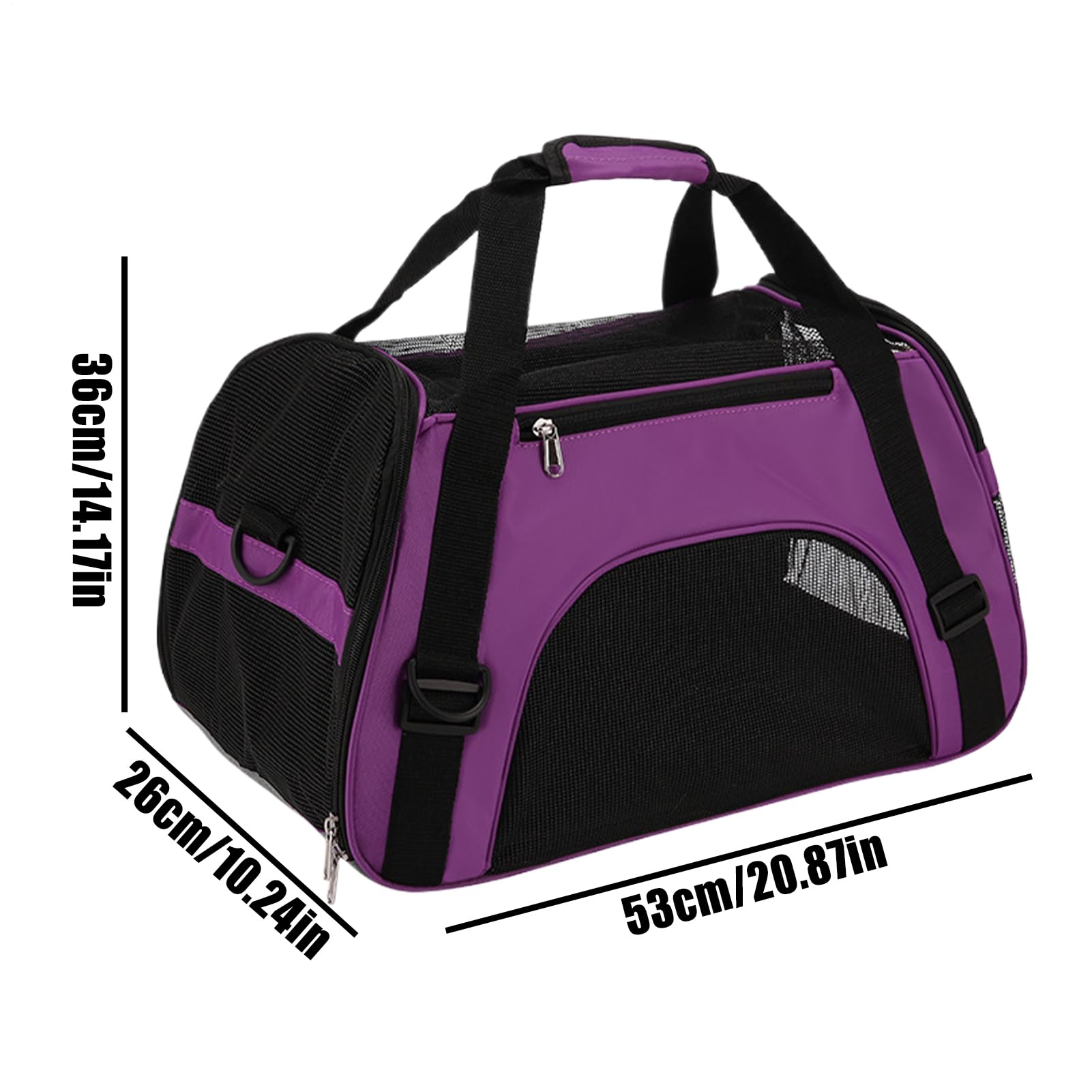 Transportín para Perros,Caja Transportadora para Gatos | Transportín Portátil Ergonómico Y Transpirable para Senderismo, Exteriores, Paseos Y Camping para Mascotas