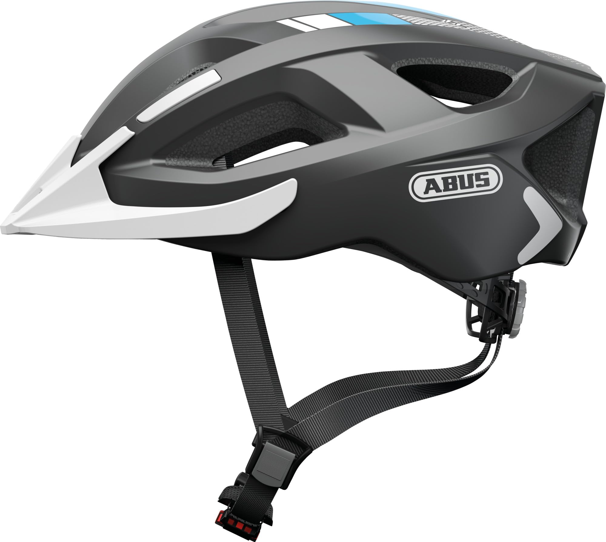 ABUS Casco da città Aduro 2.0 - casco da bici integrale con luce - design sportivo per il traffico cittadino - per uomo e donna