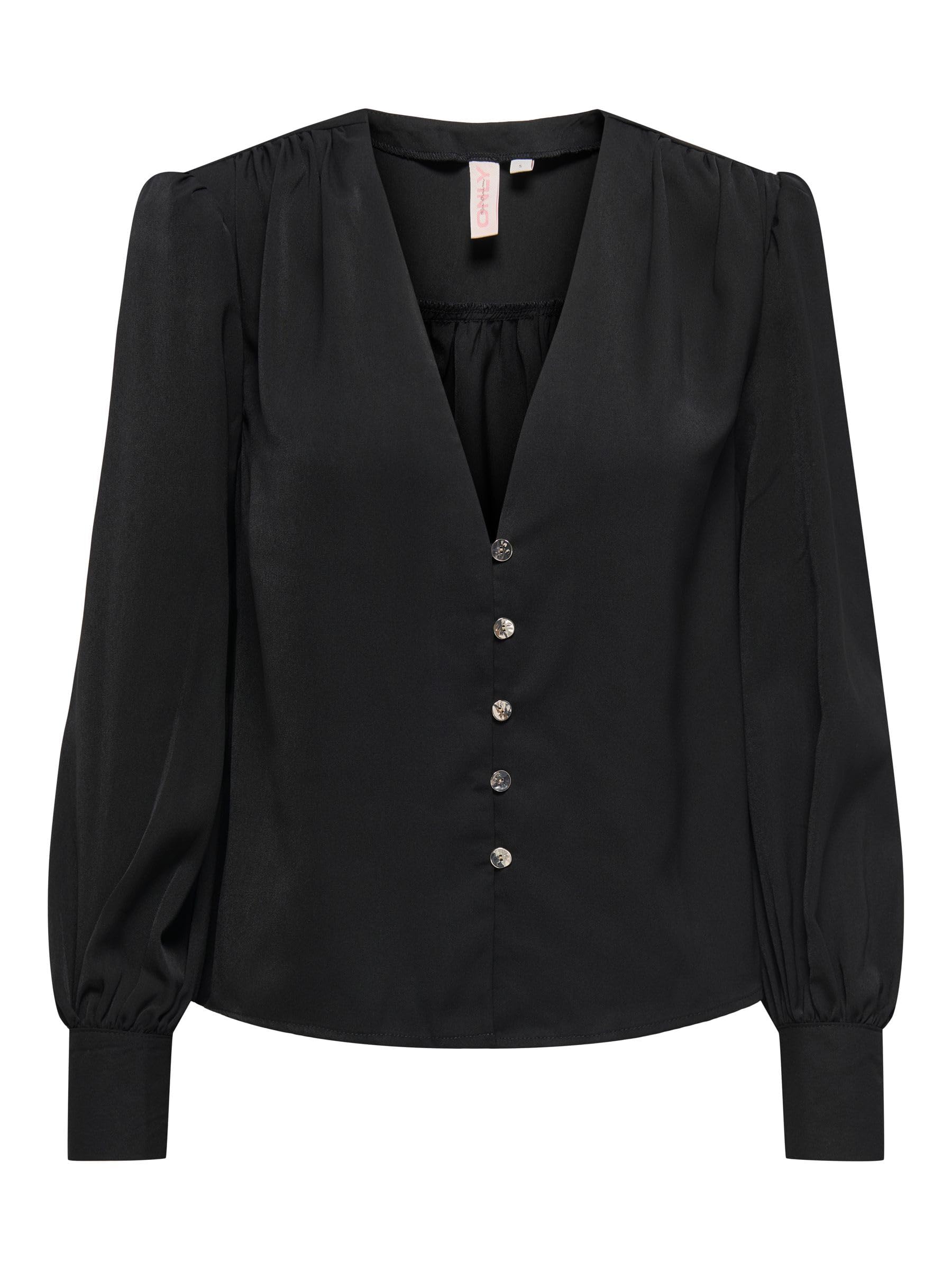 ONLY Damen Only Female Top Onlcaty Top Onlcaty Thalia Life Ls V-Neck Top WVN (1er Pack)