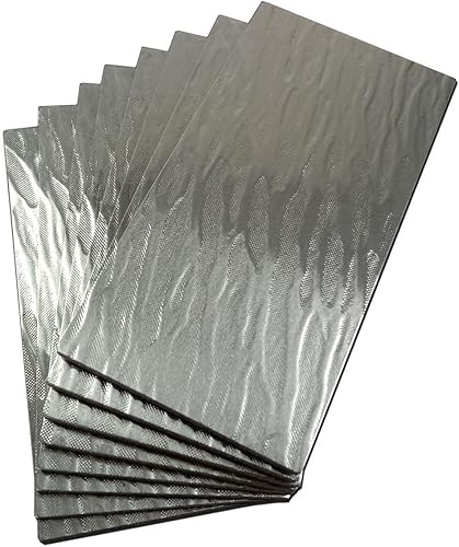 XUANINY 64-Piece Peel and Stick Metal Backsplash Tiles, Self Adhesive Aluminum M
