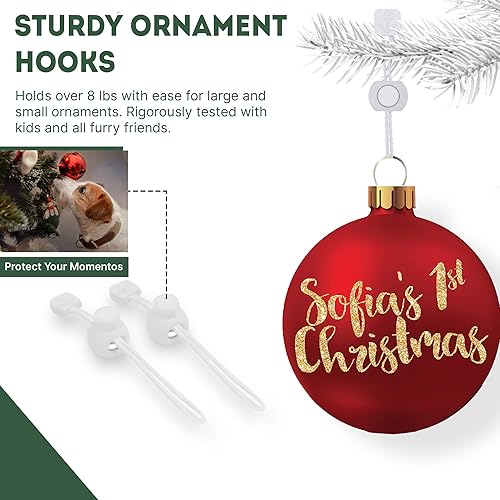 Miniatura 9 de ORNAMENT ANCHOR Ganchos de adorno para colgar decoraciones de Navidad, ganchos antideslizantes para Navidad, ganchos resistentes para colgar adornos