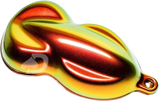 Chameleon Spray Paint Kit | SuperShift Effects Includes Sealer, SS Aerosol Color Shift Spray Paint, and Gloss Clear for Cars, Bikes, Wheels. (ARSON BLACK KIT - Red, Orange, Gold, Green)