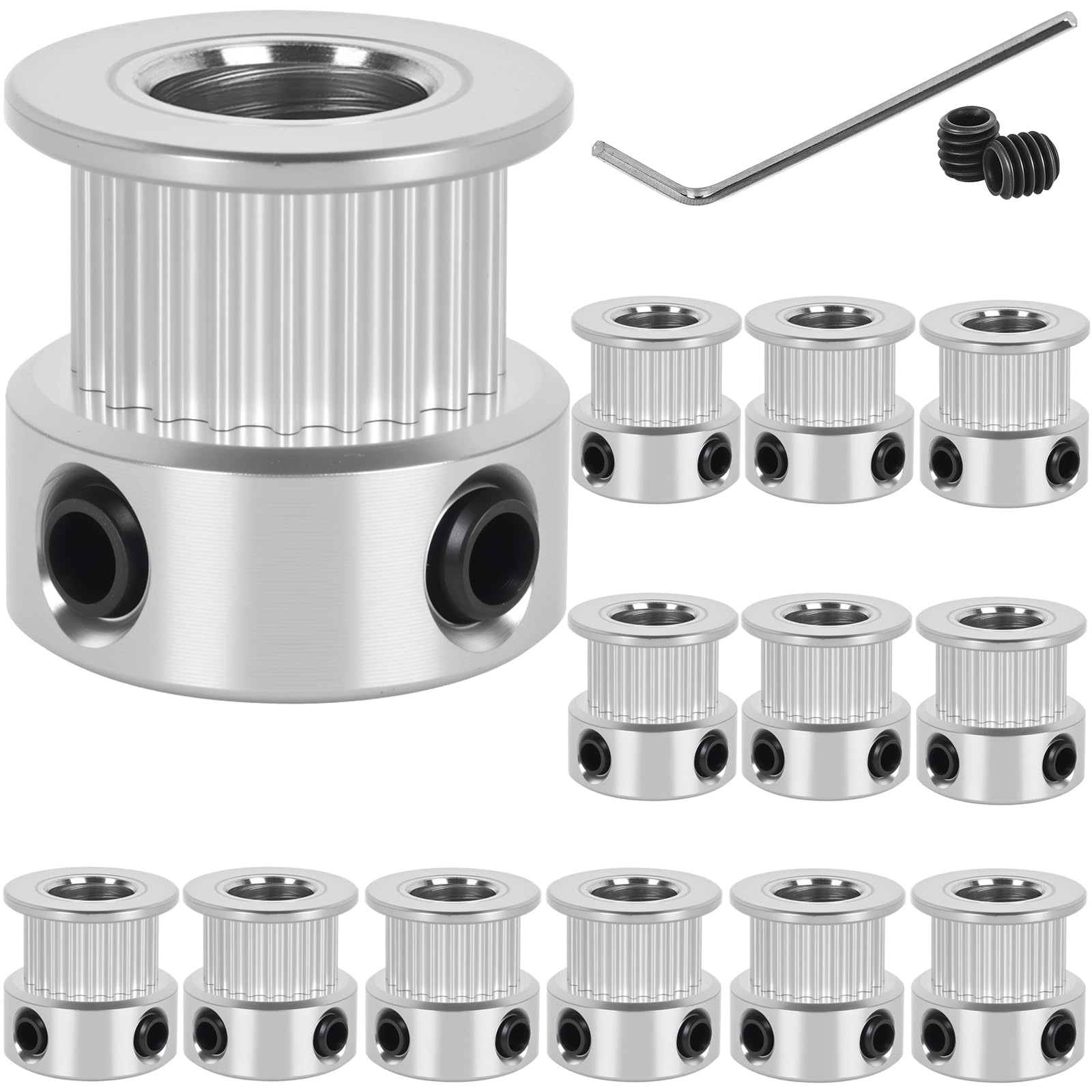 12 Pack GT2 Timing Belt Pulley 20 Teeth,8mm bore,synchronous Pulley — Amazon image 27