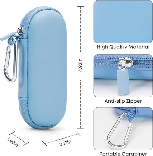 Vista 27 de Funda para monitor de electrocardiograma personal KardiaMobile de 1L 6L, estuche de transporte duro de viaje para AliveCor Kardia Heart Monitor