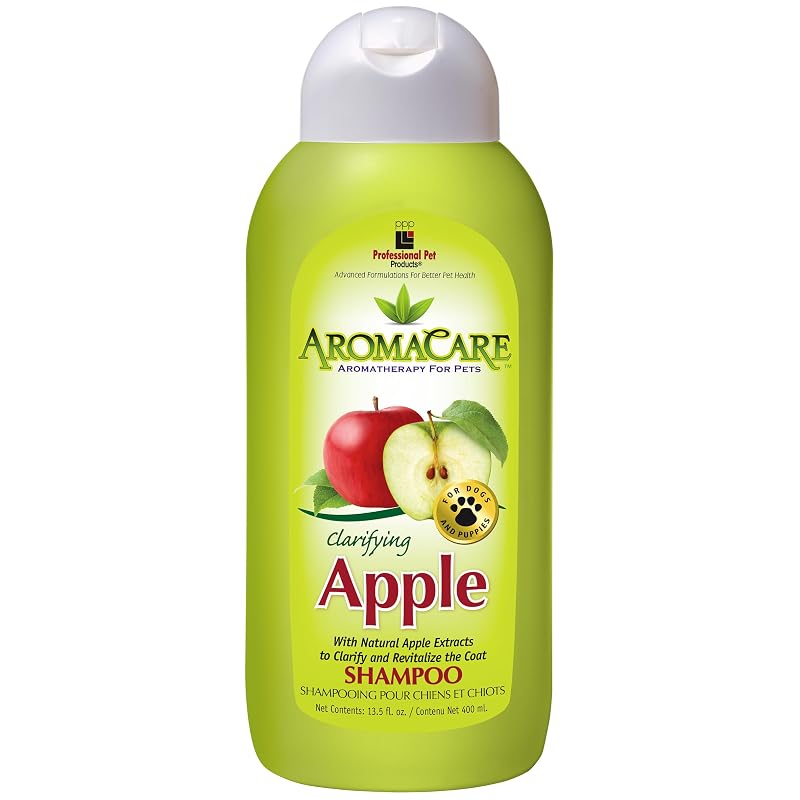 Shampoo para Cães PPP AromaCare Clarificante de Maçã para Limpeza Profunda, 240 mL