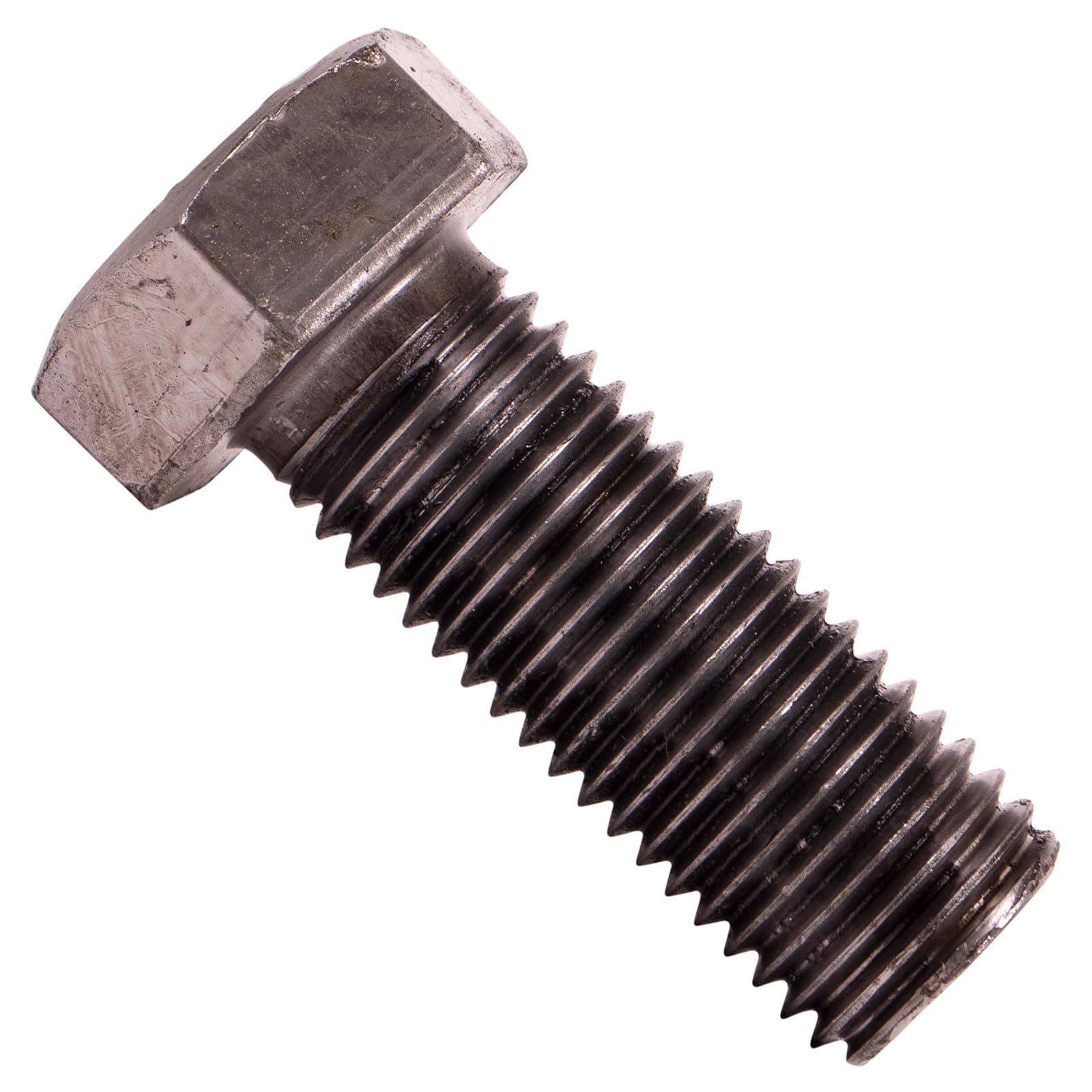 Conquest Fasteners 1"-8 x 2-3/4" A307 Grade A Fully Threaded Hex Bolts (25 Pack) - Plain Finish
