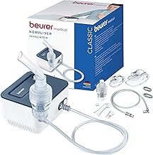 Beurer IH 16 Inhaler Inhaler for Children and Adults for Colds and Upper and Lower Respiratory Diseases, Easy Cleaning, Compact Design, Blue and White