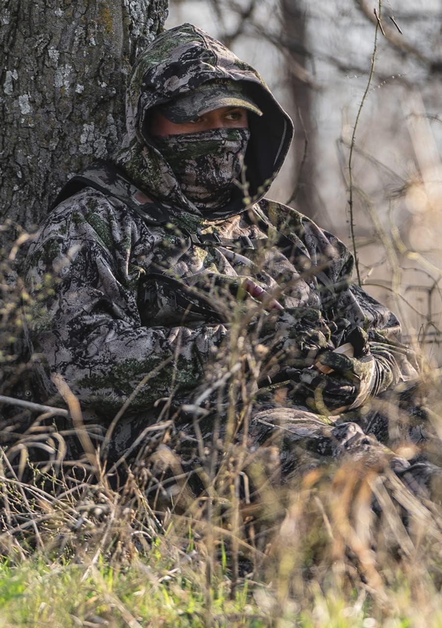 Natural Gear SCII Cool Tech SoftShell Hoodie, Camo Hoodie Hunting Gear for Men, Pullover Sweatshirt