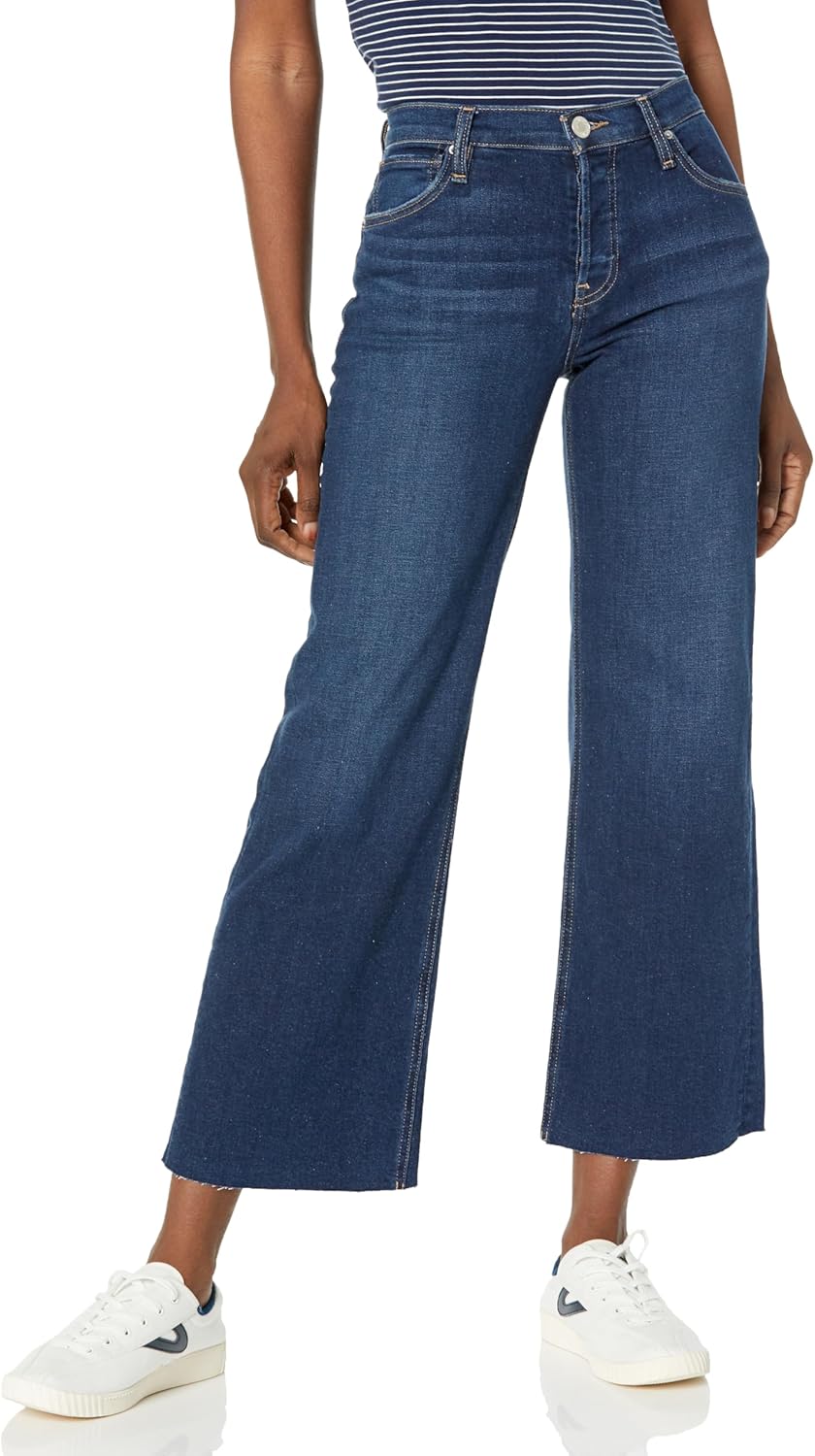 Hudson Women's Rosie High-Rise Wide Leg Ankle Jean