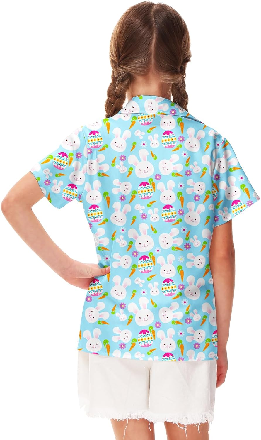 Remimi Unisex Kids St Patricks Day Shirt Boys Lucky Clover Hawaiian Shirts Short Sleeve Button Down Tops 5-14 Years - Image 7