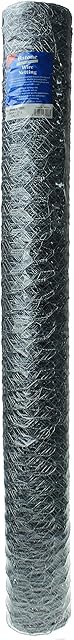 Astone heavy duty galvanised chicken wire netting roll, ideal for florists: 900mm wide, 10m long, 25mm mesh, 20g wire diameter