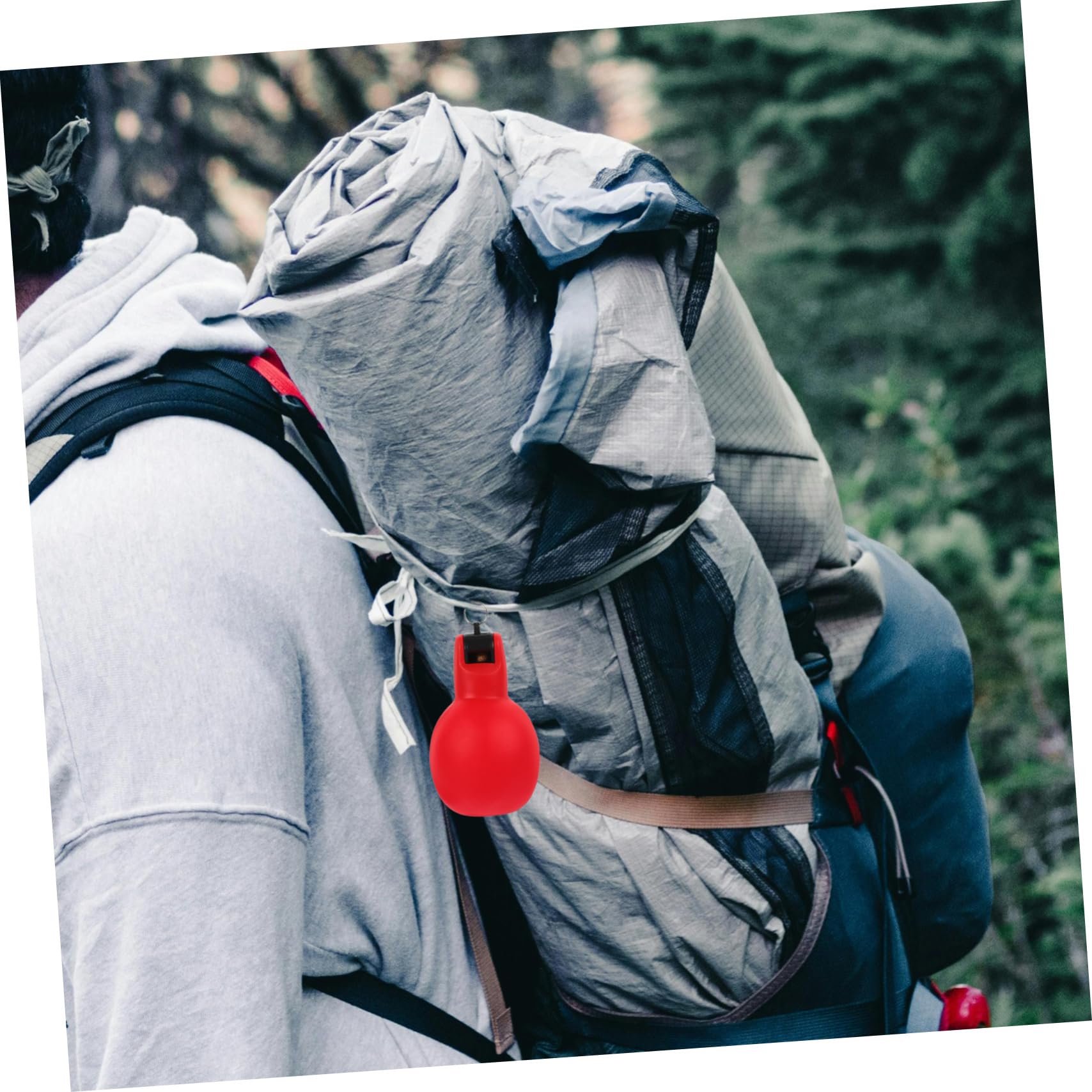 BESPORTBLE Outdoor-Pfeife pfeifenständer düdük Notfall Pfeife notfallausrüstung Campingpfeife tragbare kleine Pfeife Multifunktions-Quetschpfeife Jagdpfeife Pfeife für Camping PVC rot