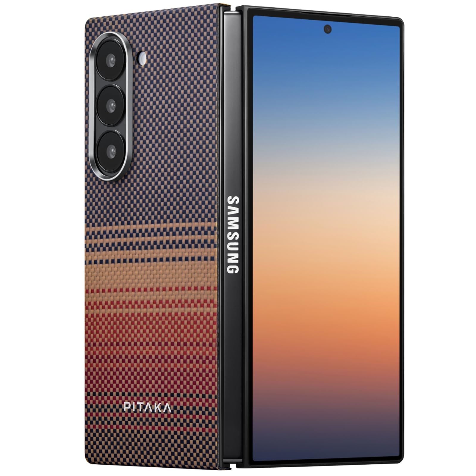 Pitaka Samsung Galaxy Z Fold 6 Case Cover Compatible with MagSafe, Aramid Fiber Made Protective Slim Z Fold 6 Case, Black/Grey Twill (B0DG2G1GML) Amazon Price History, Amazon Price Tracker