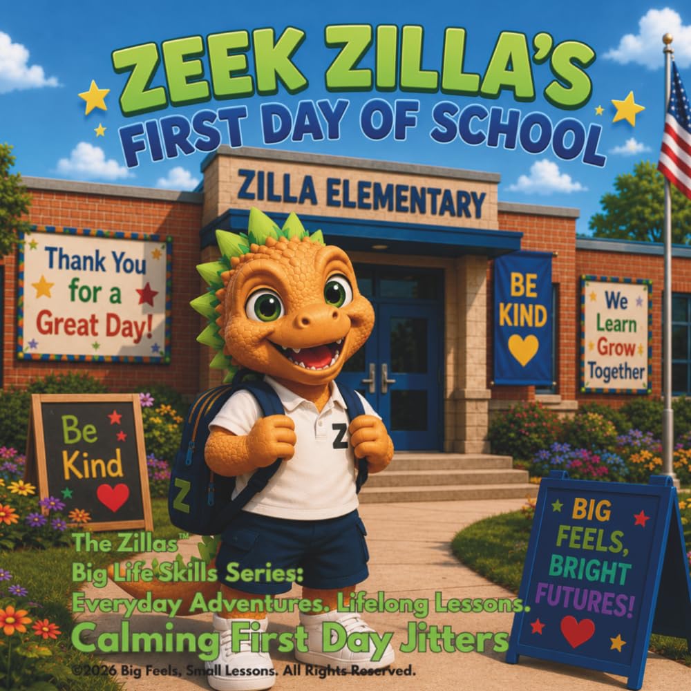 Zeek Zilla's First Day of School: Calming First Day Jitters (The Zillas™ Big Life Skills Series: Everyday Adventures. Lifelong Lessons.)