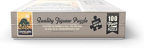 Miniatura 3 de Mythical Creatures Chupacabra, póster vintage, rompecabezas de 100 piezas para adultos