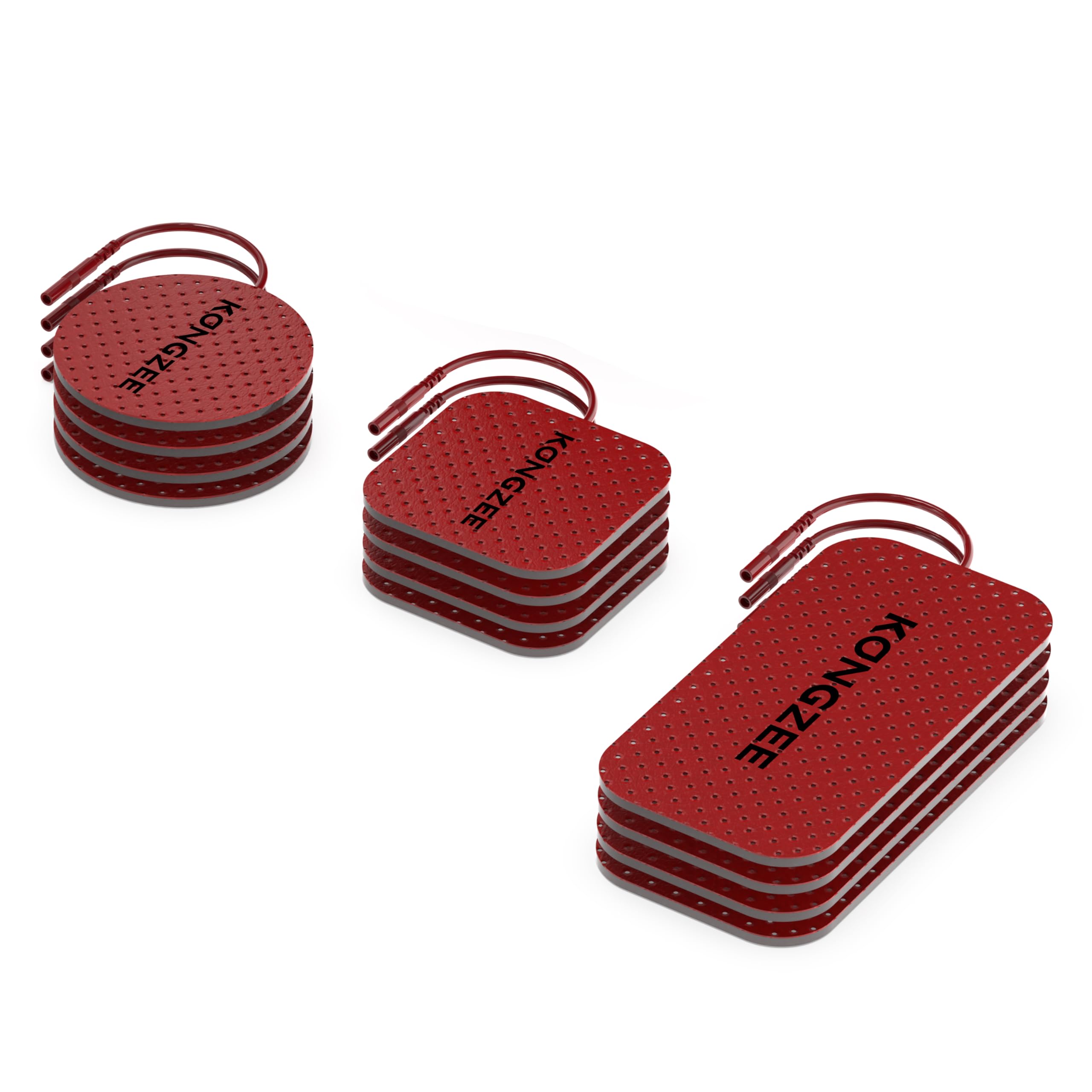 Lot de 12 électrodes autocollantes pour AS9026 (Rouge)