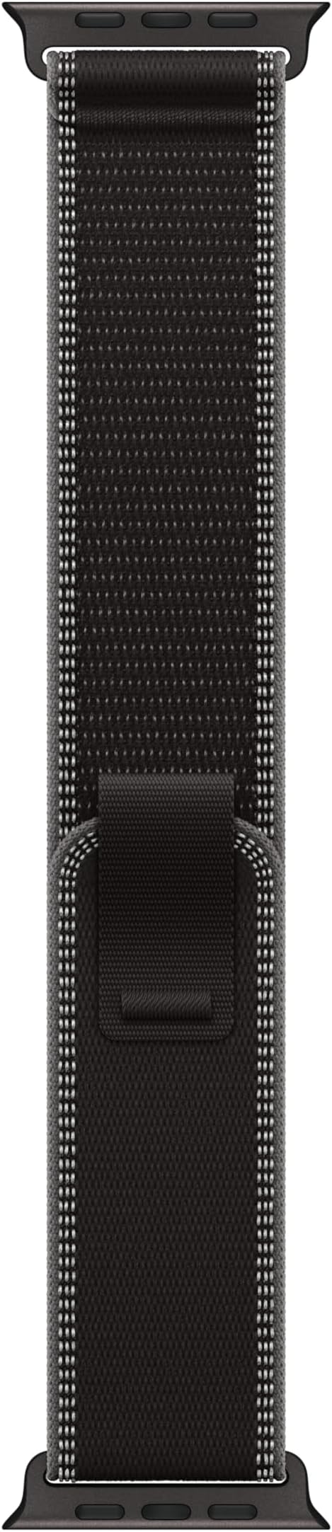 Apple Watch Band - Trail Loop - 49mm - Black/Charcoal - S/M - Black Titanium Finish