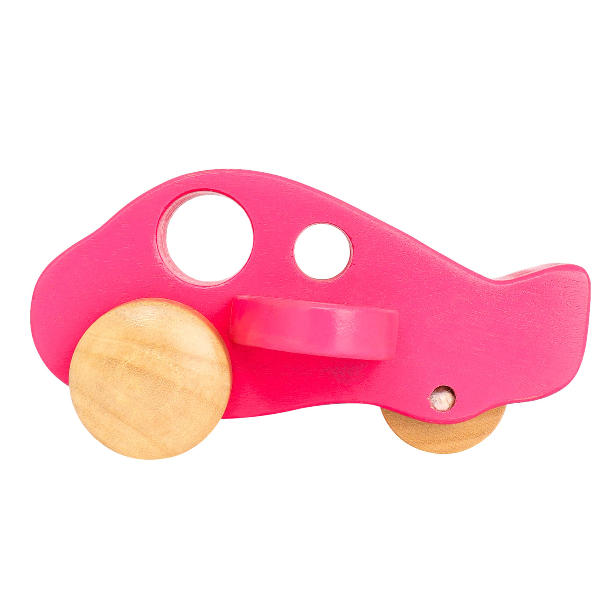 NUMOBEL Wooden Airplane Toys, Air Transport Vehicles Play Set, Wooden Pull Games, STEM Learning Gift Montessori Toy for Baby Toddler Boys Girls (18 mo+) (1 Pcs)