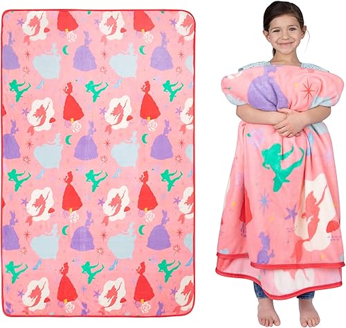 Franco - Manta de felpa supersuave para niños de Princesa Disney, 62 x 90 pulgadas, producto "oficial" de Disney