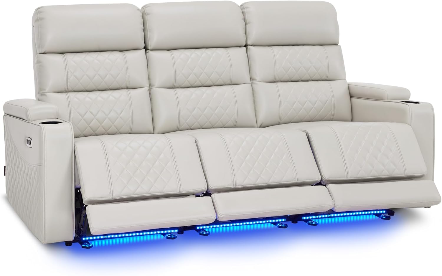 MCombo 76.7” 3 Seats Zero Gravity Power Loveseat Sofa for