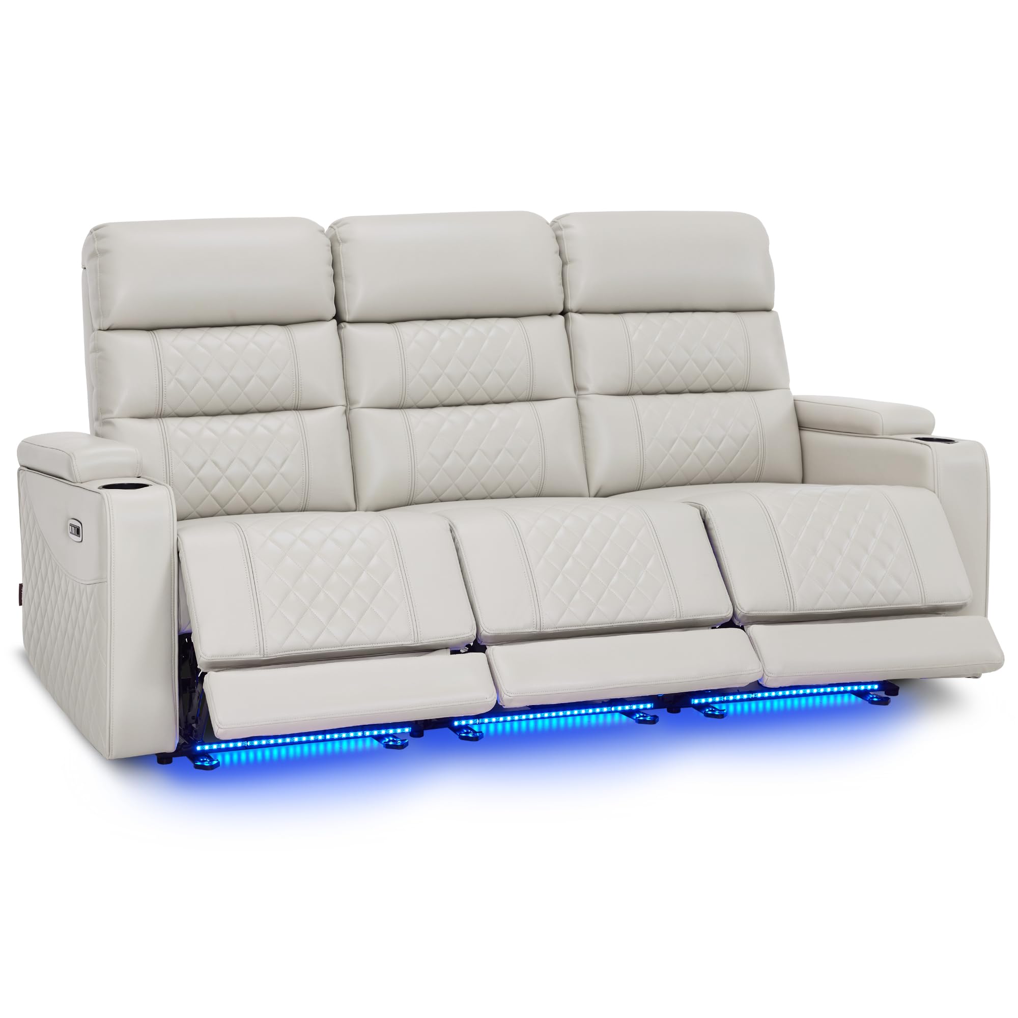 MCombo 76 7 3 Seats Zero Gravity Power Loveseat Sofa for Adults Home Theater Seating with Power Headrest