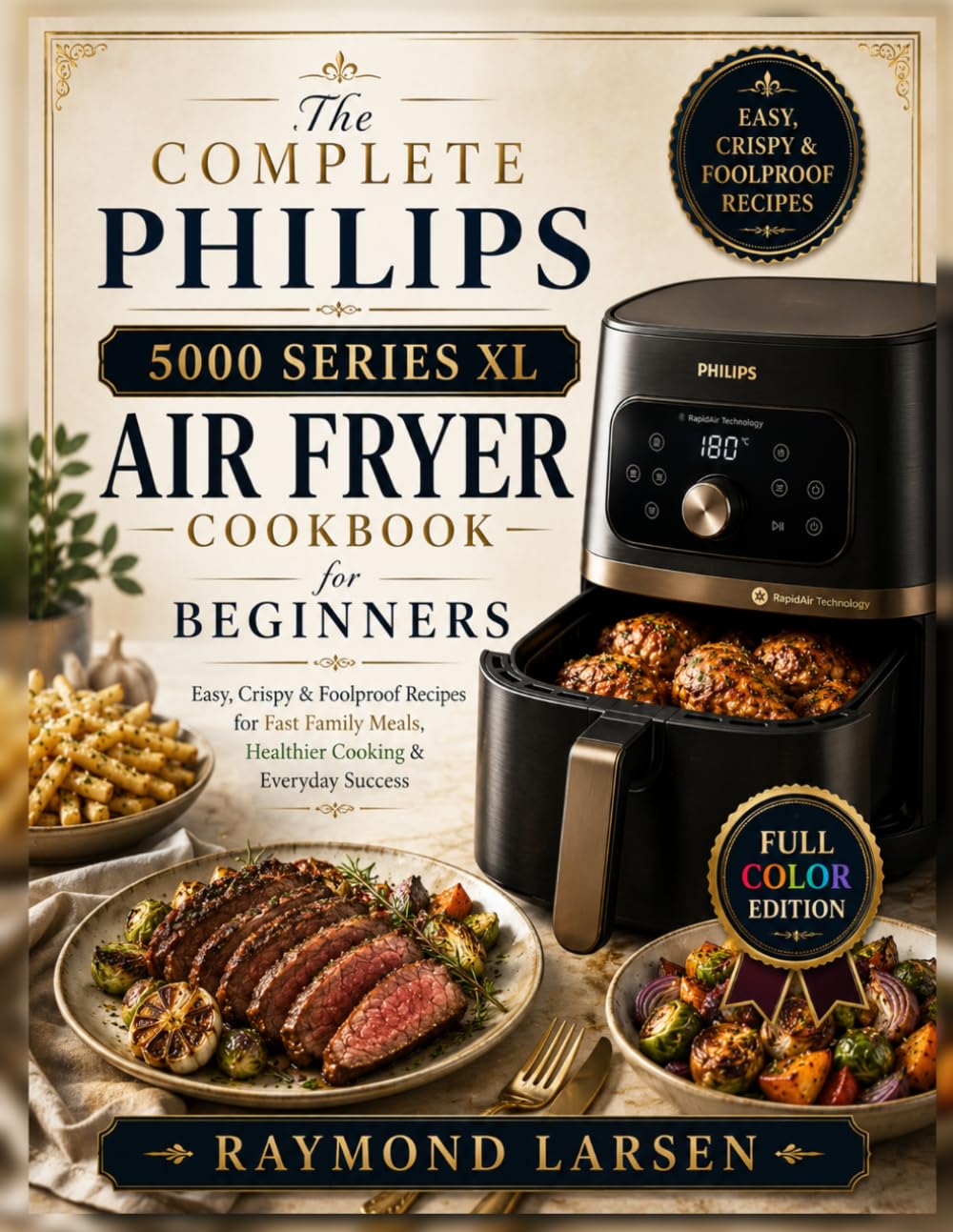 The Complete Philips 5000 Series XL Air Fryer Cookbook for Beginners: Easy, Crispy & Foolproof Recipes for Fast Family Meals, Healthier Cooking & Everyday Success