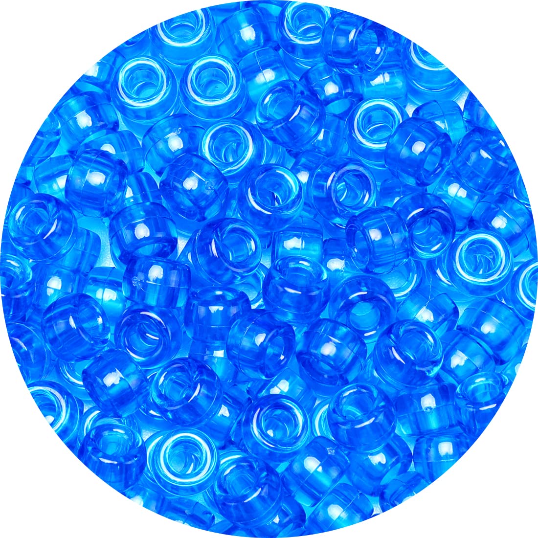 Eppingwin Beads and Bead assortments (1000 Pony Beads-Blue Transparent)…, Medium Pack