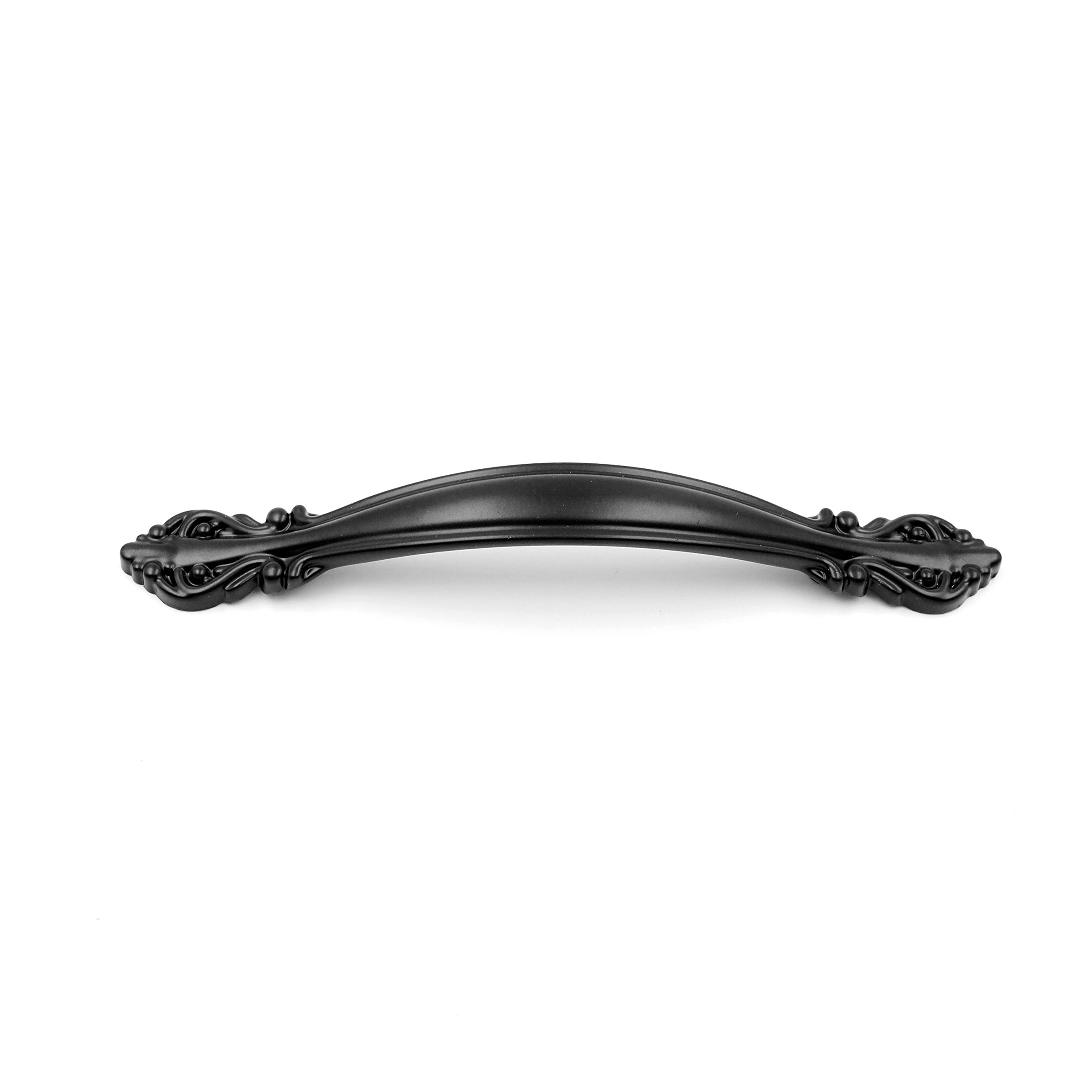Jetland PW8803096 uchwyt do szafek - 10 sztuk, płaski czarny, 3-3/4" (96 mm) otwory