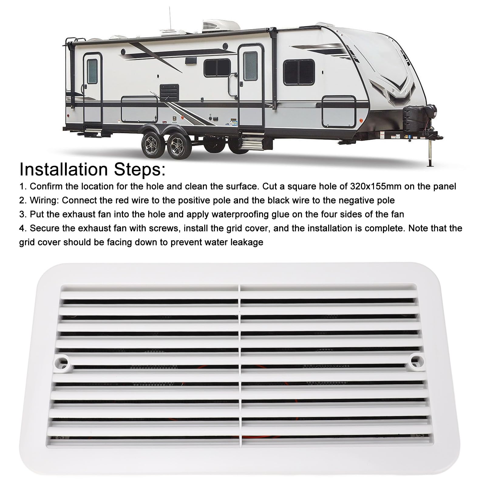 2 Pale Di Ricambio Per Ventola Da Tetto RV – Leggere E Facili Da Installare, Compatibili Con La Maggior Parte Degli Stili Di Ventilatori Per Camper