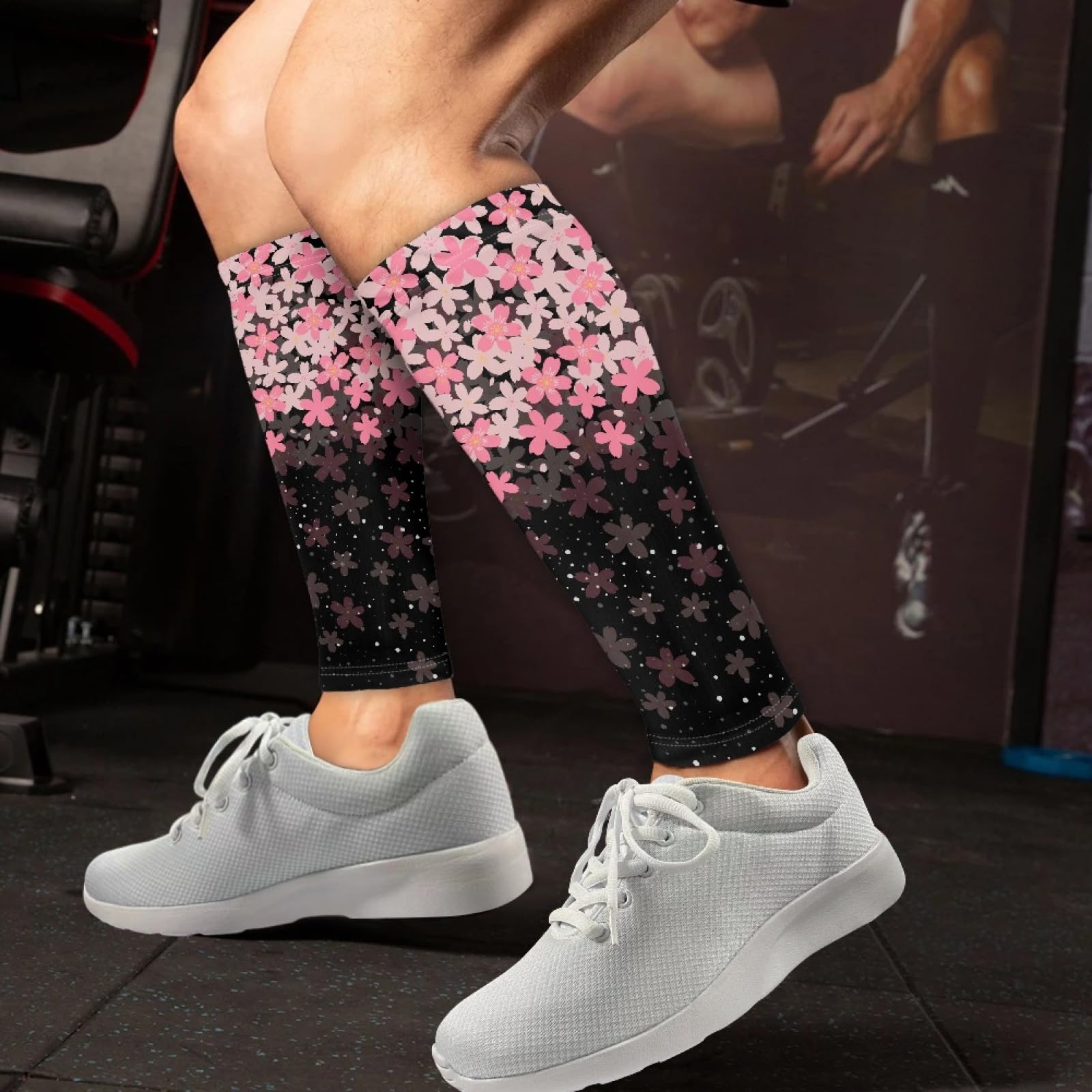 TOADDMOS Burning Fire 1 Pair Calf Compression for Men Women Leg Sleeves and Shin Splints Support for Legs Pain Relief&Varicose Vein Treatment