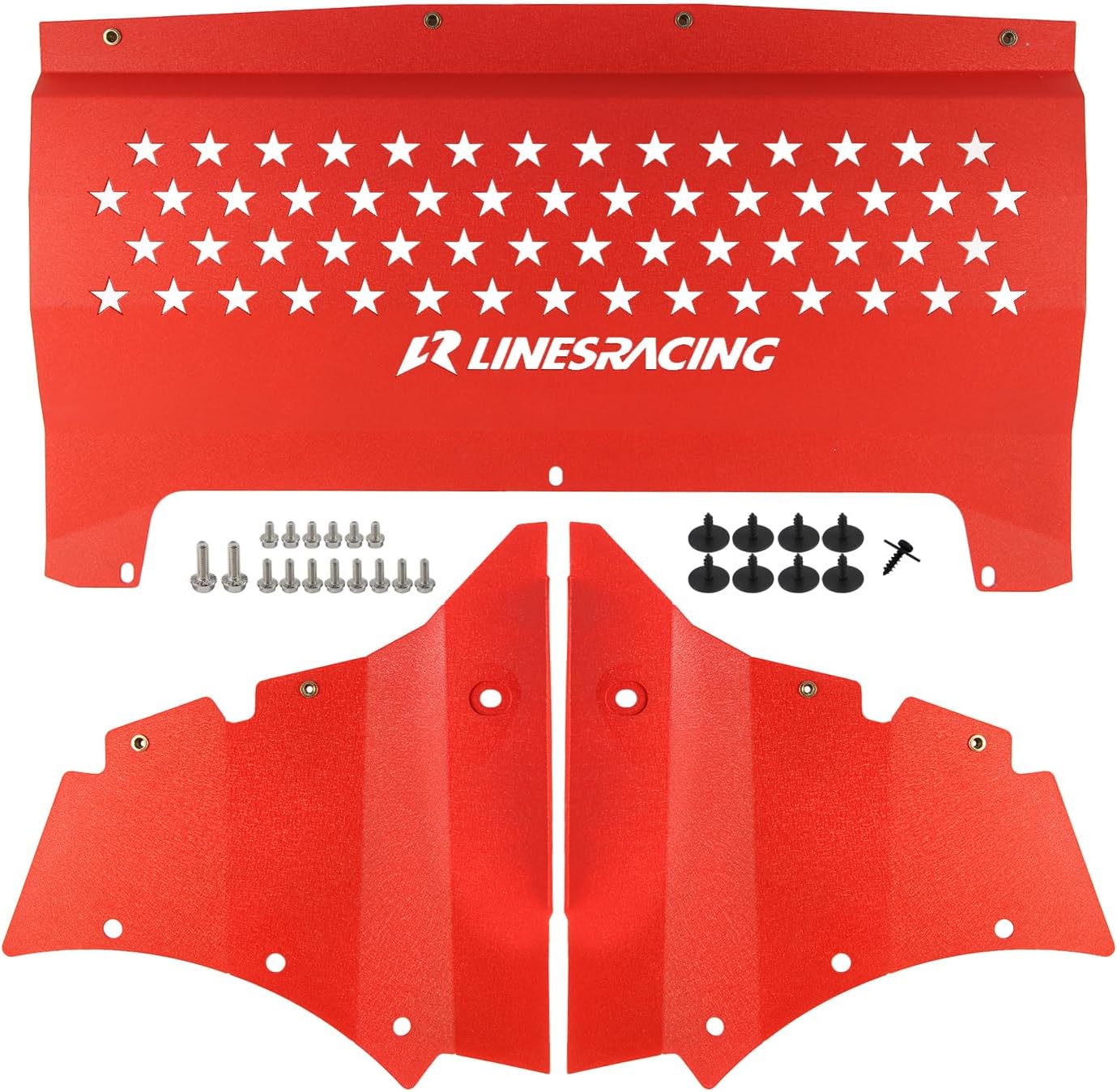 Oil Cooler Skid Plate Compatible with BMW F87 M2 S55 3.0T Twin Turbo 2018-2021 Aluminum Red