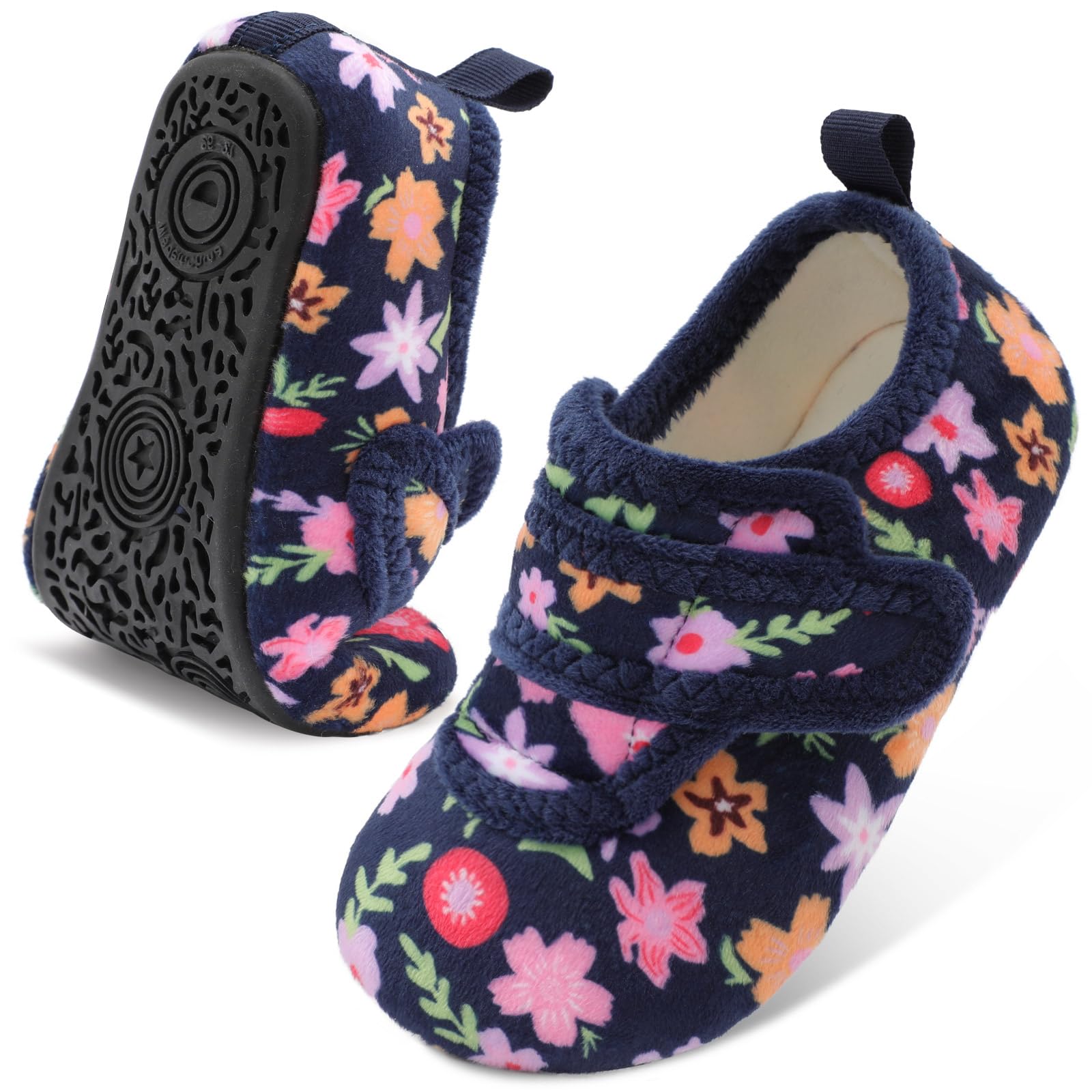 LeIsfIt Toddler Slippers Boys Girls House Shoes Soft Warm Kids House Slippers Slip on Cozy Bedroom Sock Shoes Non-slip Indoor Outdoor Slipper Shoe