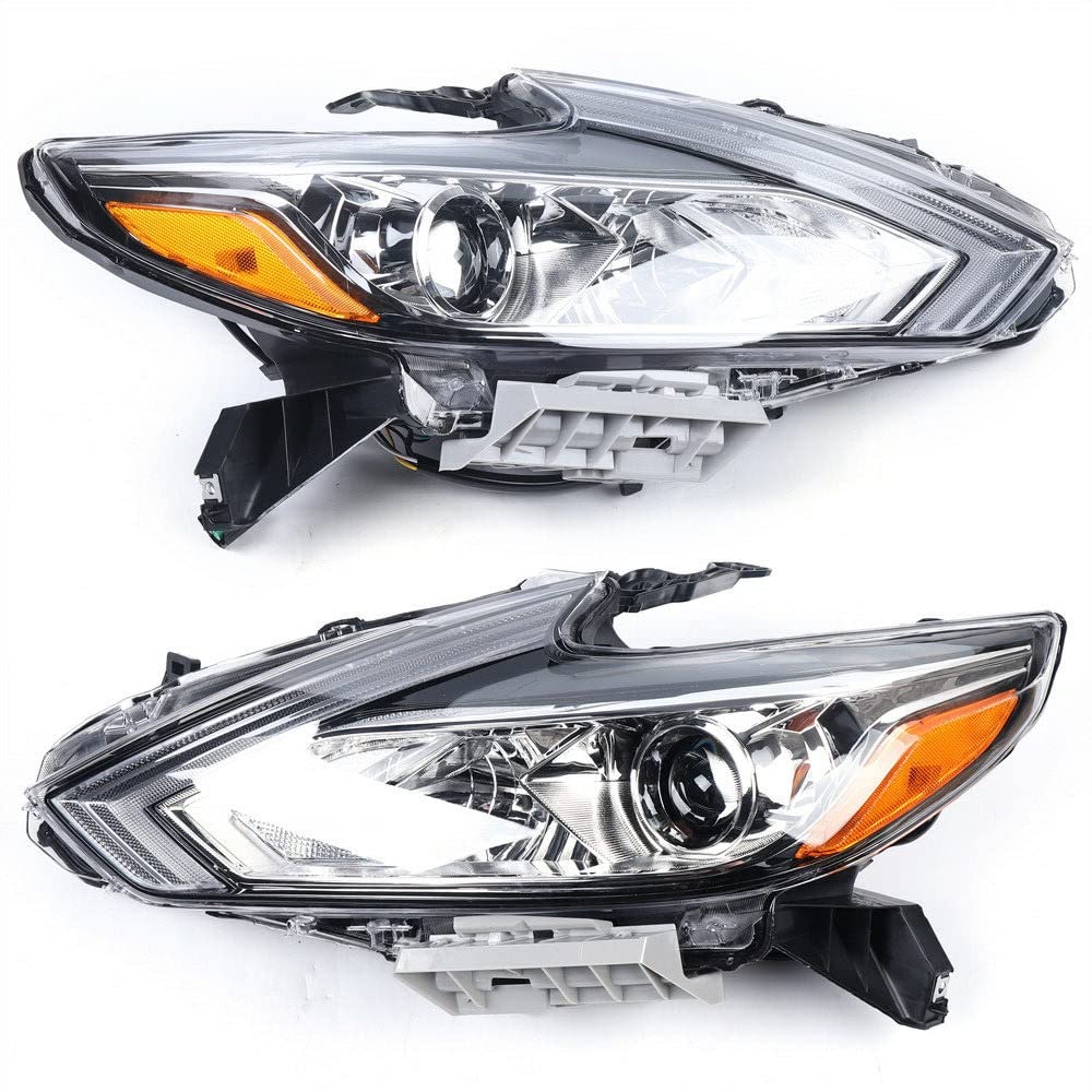 EnSyuSuMa Chrome Housing Headlights for Nissan Altima