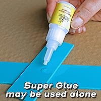 Vista 4 de FlashFix Super Glue Plus - Pegamento de soldadura de fuerza industrial y polvo para llenar huecos - Adhesivo de secado instantáneo para plástico