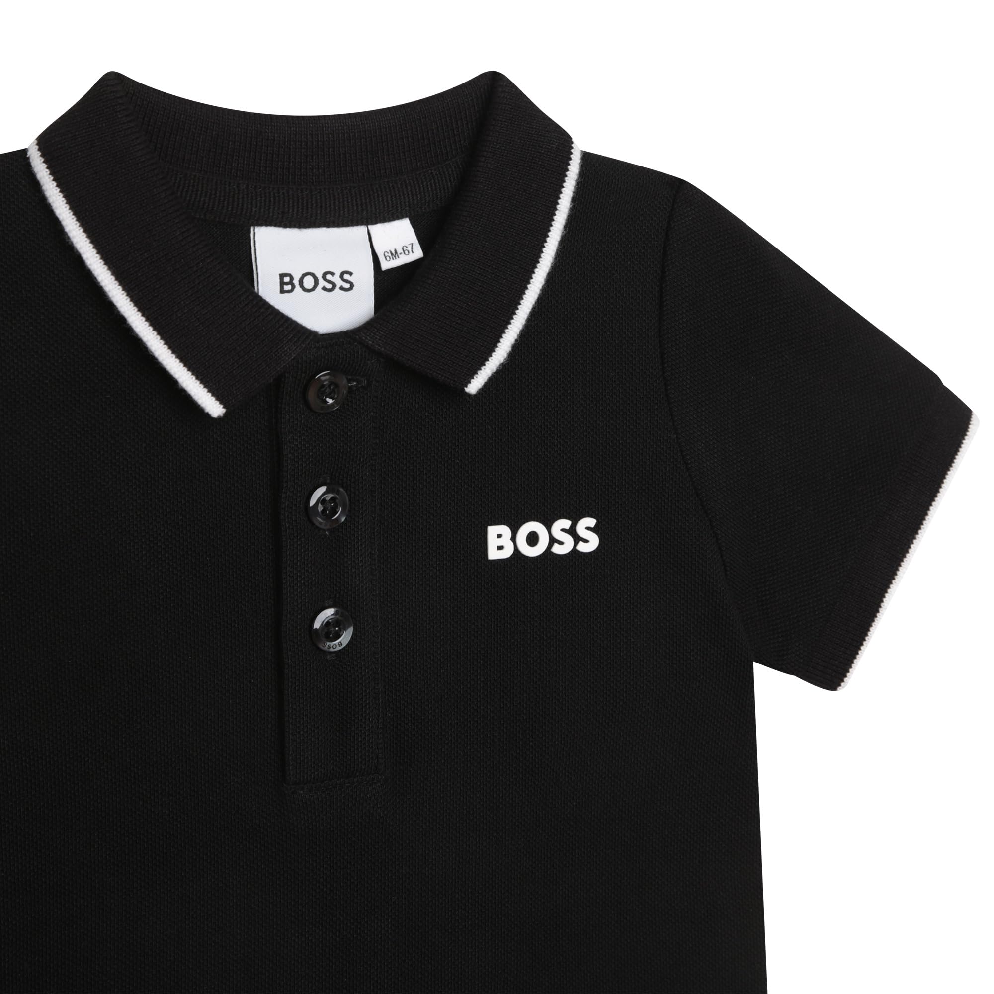 BOSS J52713 Polo pour bébé garçon, Bleu, 6 mois