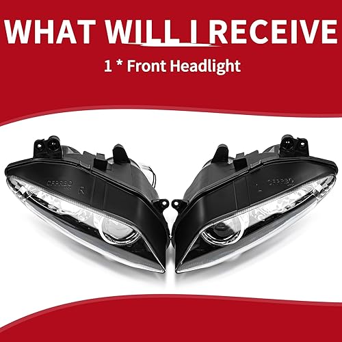 Miniatura 6 de psler Faro delantero, faros delanteros de motocicleta, montaje faro para YZF R1 1000 2004 2005 2006