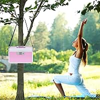 Vista 15 de Medicine Box, First Aid Safe Medication Storage Box,Layered Aluminum Daily Medicine Cabinet,10.2" x 6.2" x 7.7", Pink