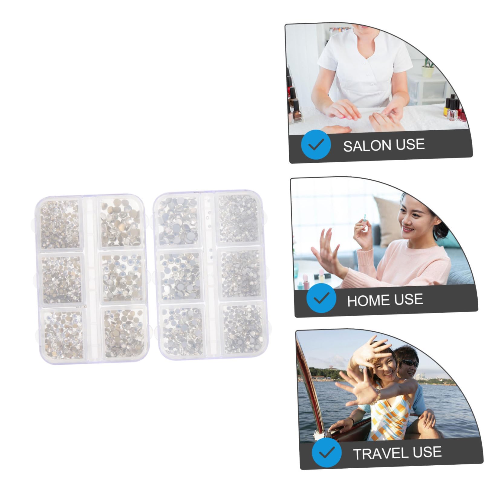SHERCHPRY 5 Set Accessori Per Nail Art Con Strass Unghia Gemme Di Nail Art Rosa Gemme Per Unghie Carino Ab Decorazioni Unghie Ciondolo Per Unghie Fai Da Te Strass Per Nail Art Pp 2 Scatole*5